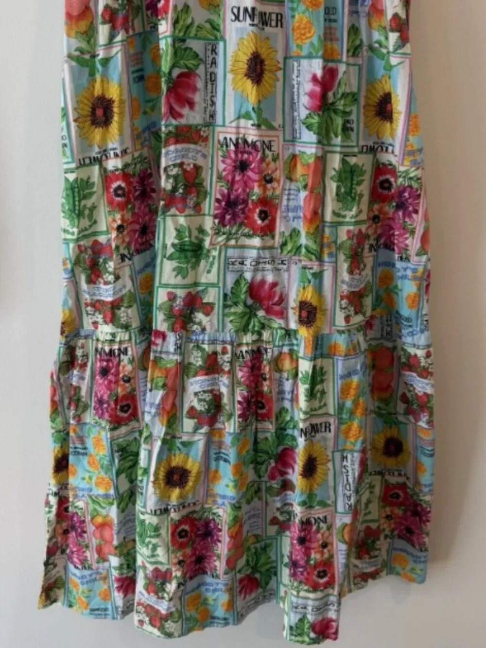 Nobody's Child Cassidy Midi Beach Dress in Seed Packet Print Size 8 - Picture 7 of 8